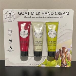 ❤️NEW!!!❤️ Dionis Goat Milk Skincare Assorted Scented Hand Cream 3 Pack, 2.5oz